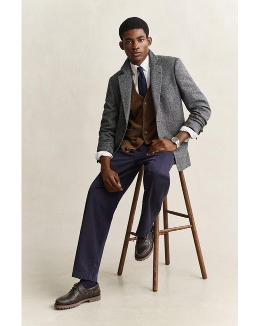 Gant Gray X Yale Tweed Blazer for men