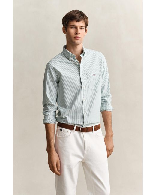 Gant Multicolor Banker Stripe Classic Oxford Shirt for men
