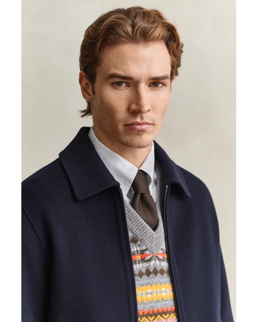 Gant Blue Handstitched Jacket Evening for men