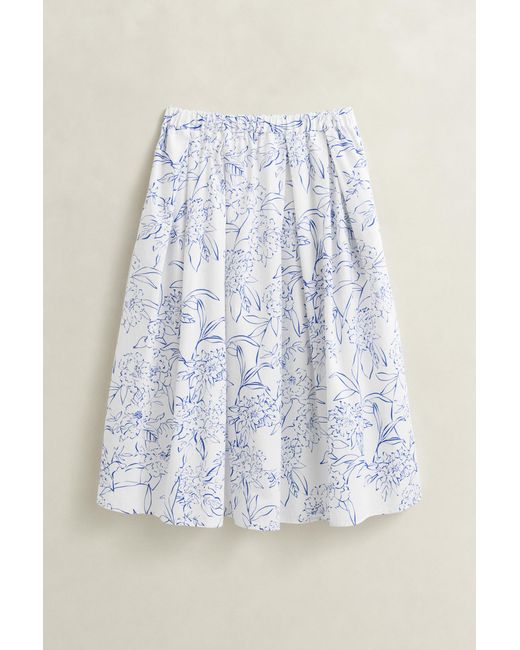 Gant Natural Floral Midi Skirt