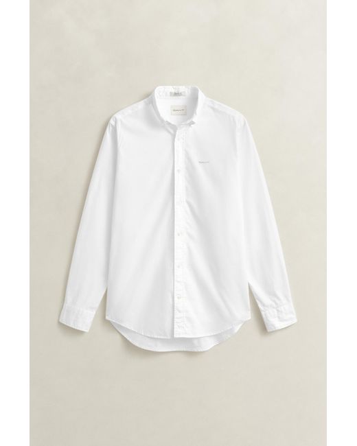 Gant Blue Regular Fit Pinpoint Oxford Shirt for men