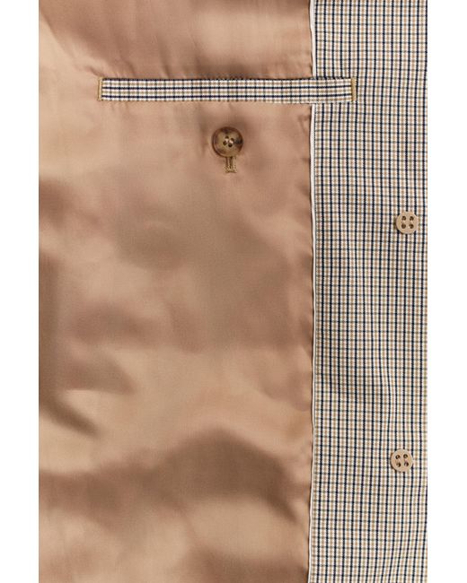 Gant Natural Checked Car Coat