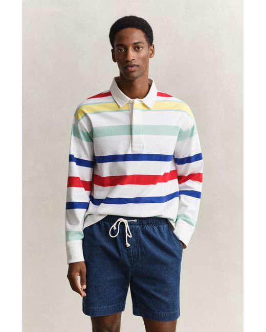 Gant Blue Multicolored Rugger Eggshell for men