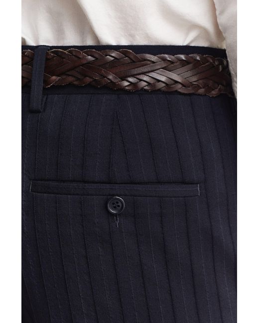 Gant Natural Tonal Pinstriped Suit Pants Evening for men