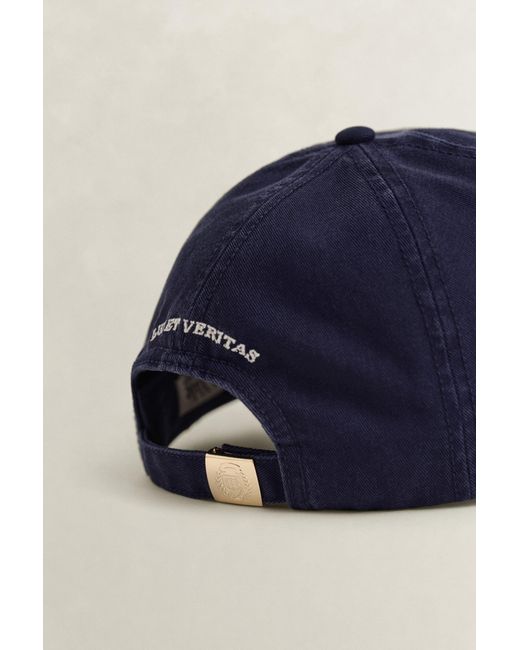 Gant Blue X Yale Cotton Twill Cap Marine