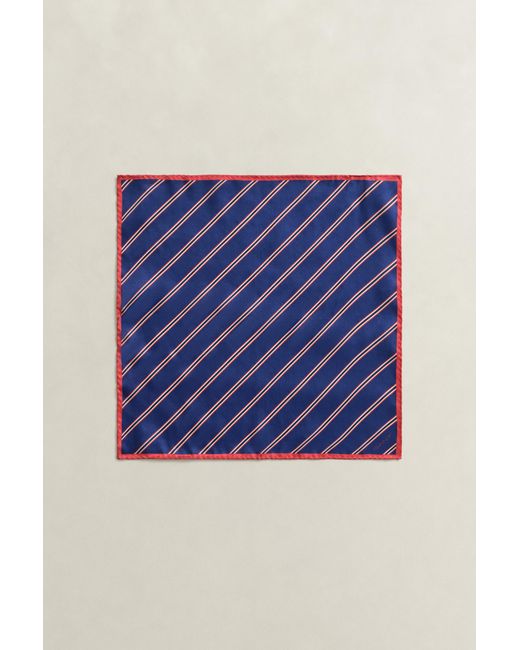 Gant Blue Striped Pocket Square Rich for men