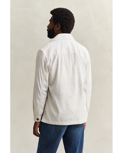 Gant Natural Linen Blend Overshirt for men