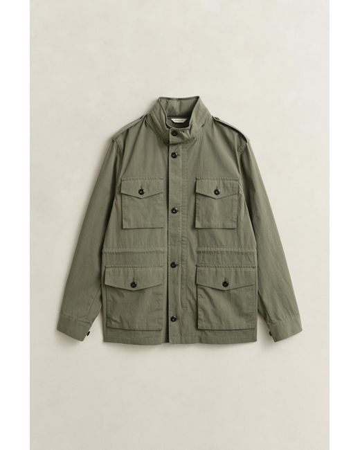Gant Green Four Pocket Cotton Jacket for men