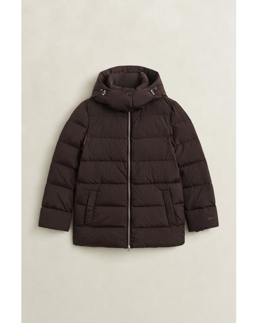 Gant Brown Mid Down Jacket Deep