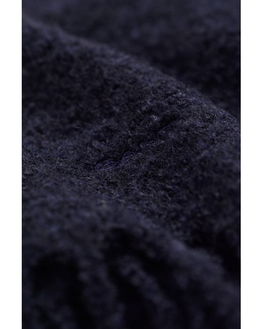 Gant Black Brushed Bouclé Scarf Evening for men