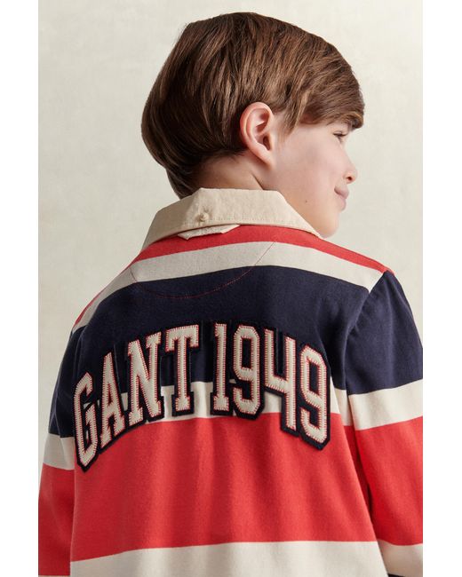 Gant Red Teens Teen Boys Collegiate Rugger Evening for men