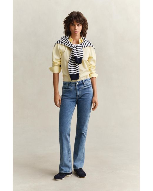 Gant Natural Regular Fit Classic Poplin Shirt