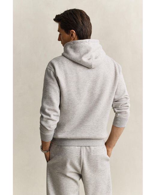 Gant Natural X Yale Hoodie Melange for men