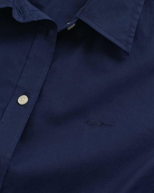 Gant Blue Poplin Shirt Classic