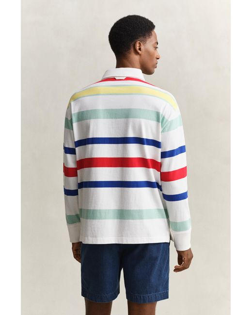 Gant Blue Multicolored Rugger Eggshell for men