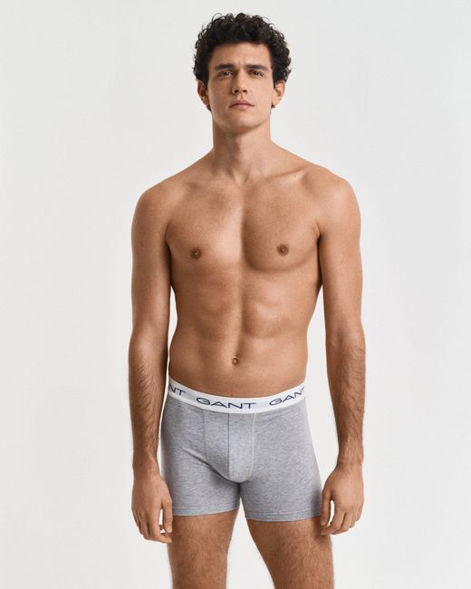 Gant White 3-Pack Boxer Briefs for men