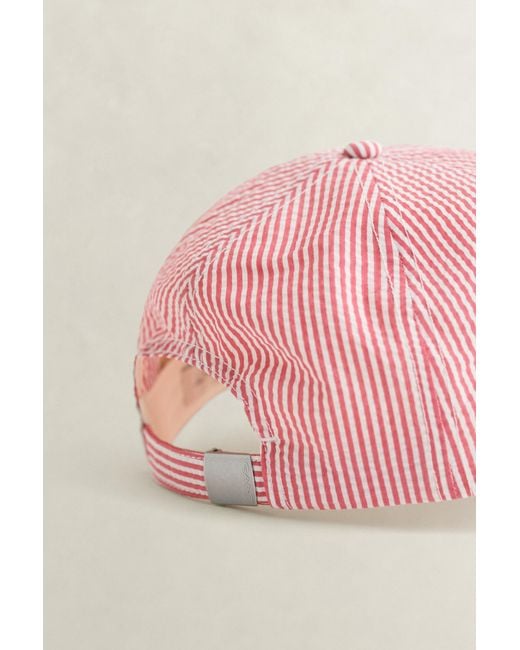 Gant White Seersucker Cap for men