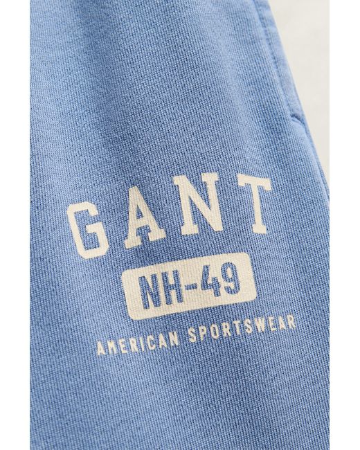 Gant Blue Teens Teen Boys Washed Sweatpants for men