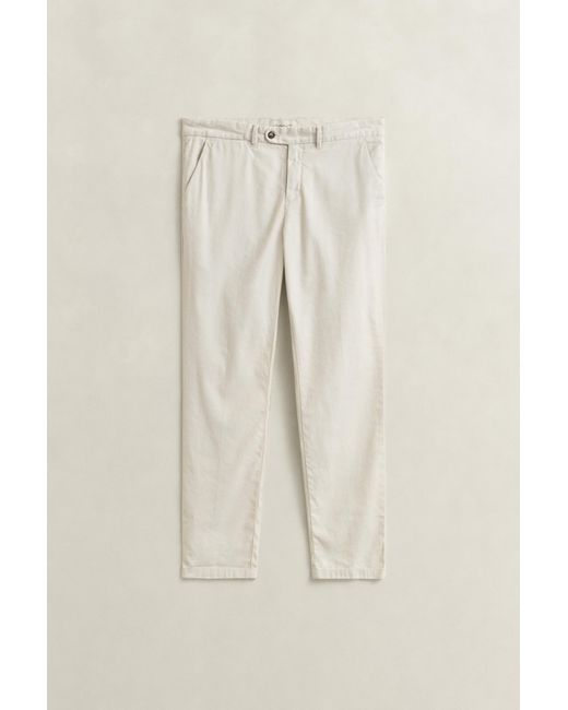 Gant Blue Linen Blend Chinos for men