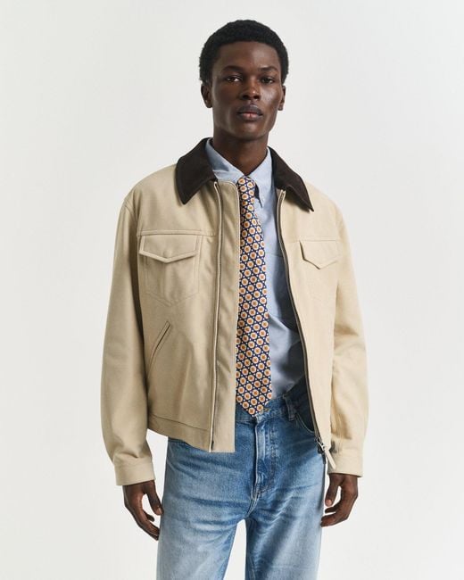 Gant Natural Leather Rodeo Jacket for men