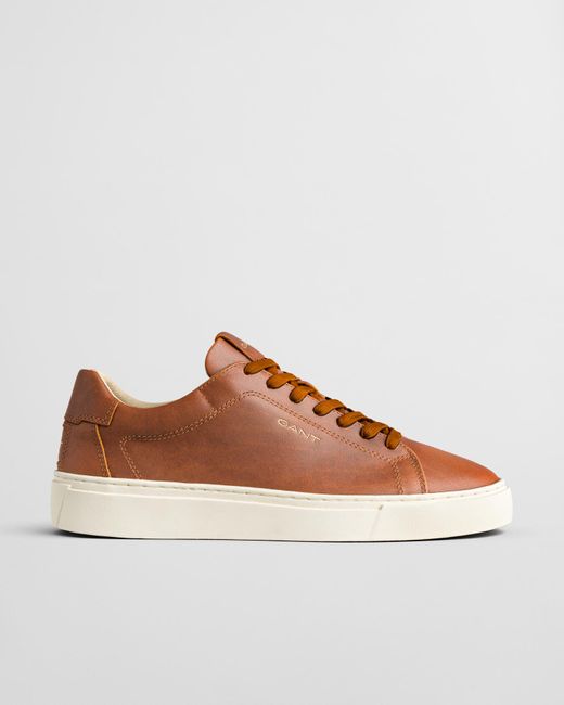 Gant Brown Mc Julien Leather Sneakers for men