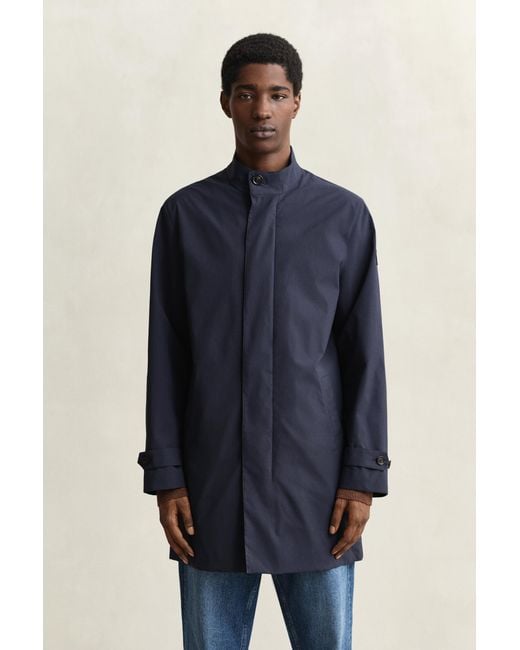 Gant Blue Lightweight Commuter Coat Evening for men