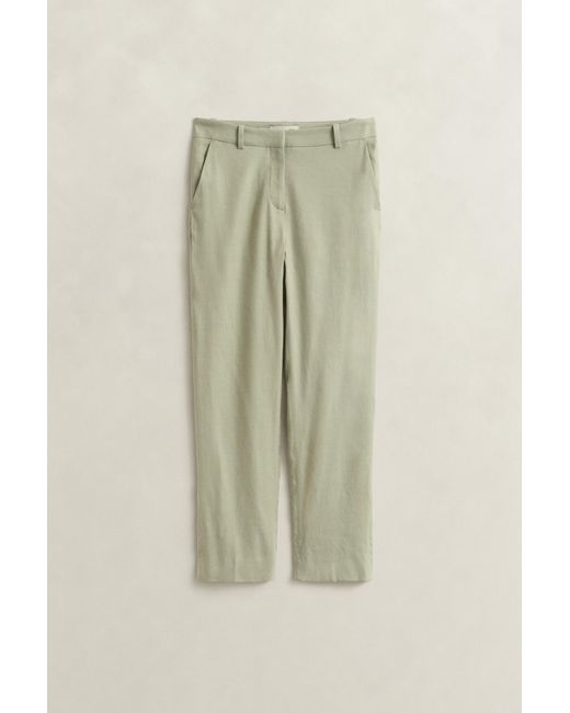 Gant Natural Tailored Linen Stretch Pants
