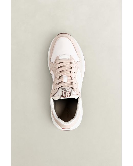Gant Natural Beywin Suede Nylon Sneakers Light