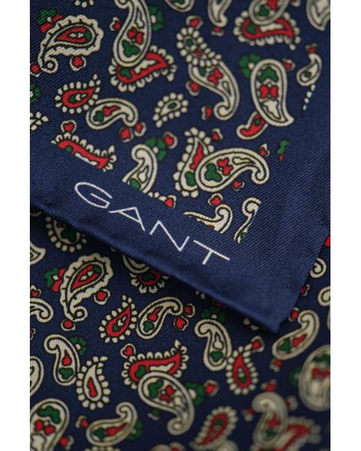 Gant Gray Foulard Pocket Square Marine for men
