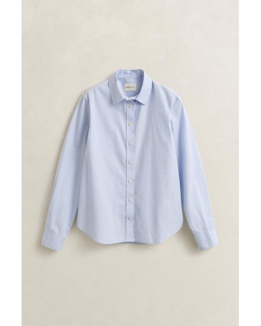 Gant Blue Regular Fit Classic Poplin Shirt