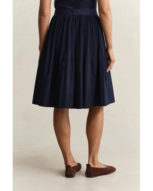 Gant Blue Pleated Skirt Evening
