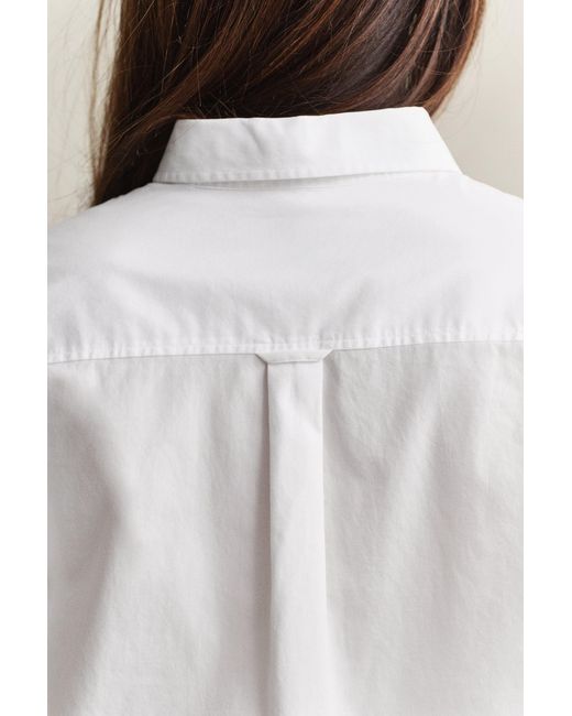 Gant Blue Relaxed Fit Classic Poplin Shirt