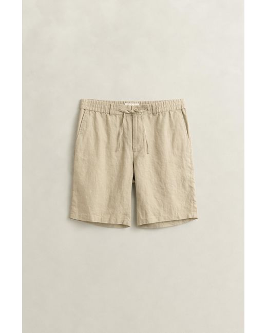 Gant Blue Linen Shorts for men