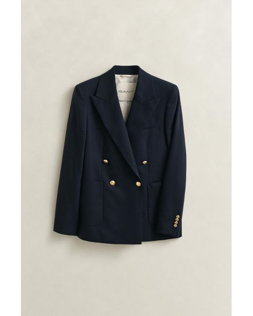 Gant Blue Slim Fit Club Blazer