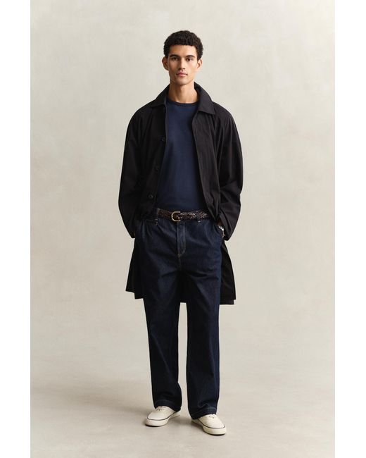 Gant Blue Interlock T-Shirt Evening for men