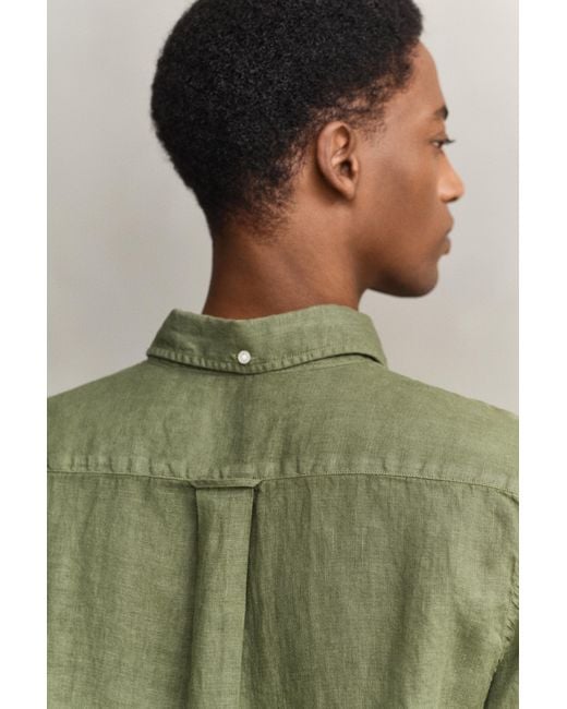 Gant Green Linen Shirt for men