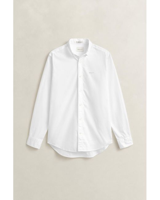 Gant Blue Regular Fit Pinpoint Oxford Shirt for men