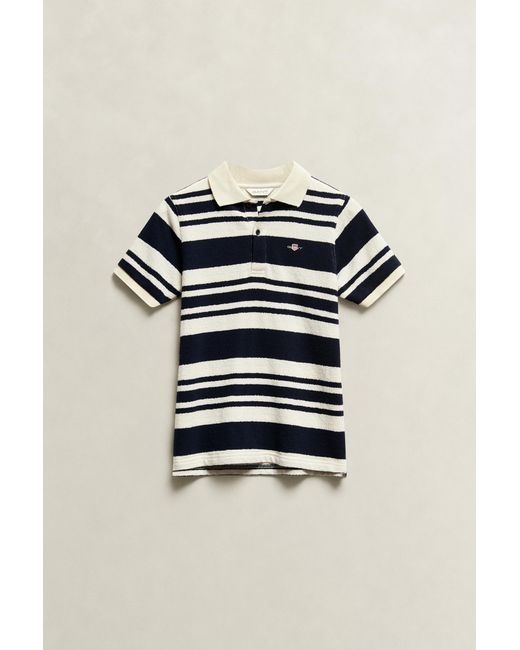 Gant Blue Teens Teen Boys Striped Polo Shirt Evening for men