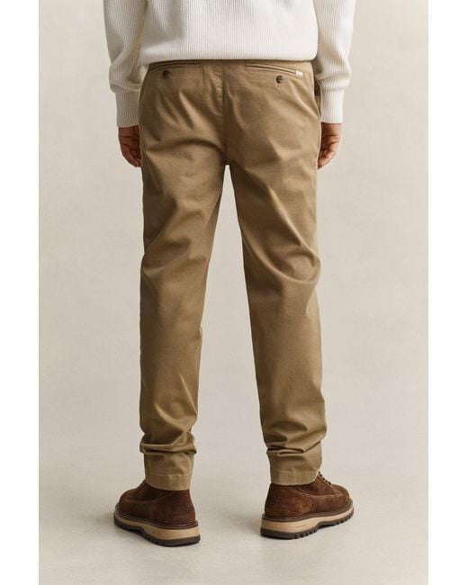 Gant Natural Slim Fit Comfort Chinos Light Taupe for men