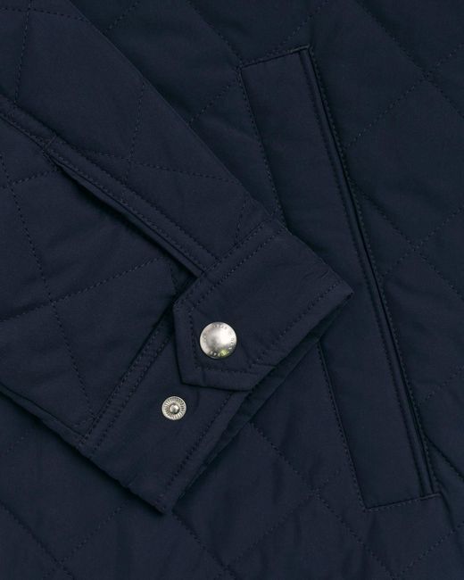 Gant Blue Water-Repellent Quilted Jacket for men