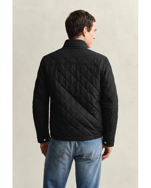 Gant Black Quilted Windcheater for men