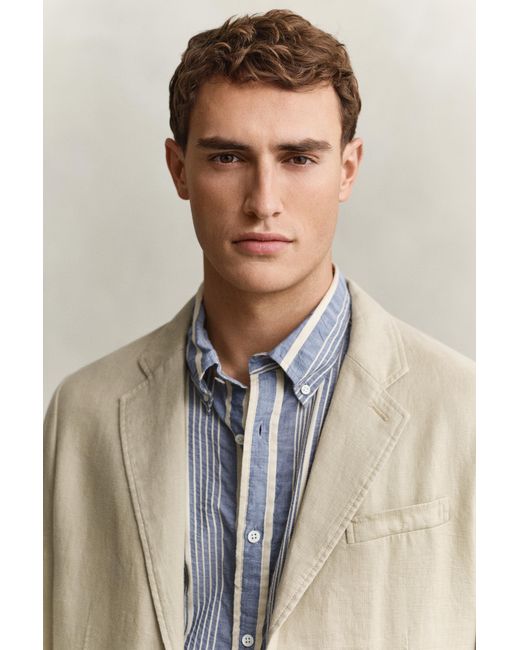 Gant Natural Linen Blazer for men