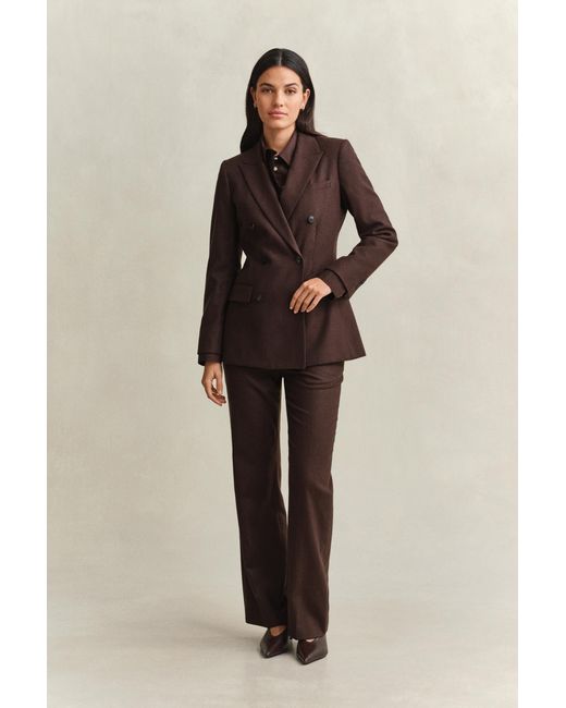 Gant Brown Flannel Blazer Deep
