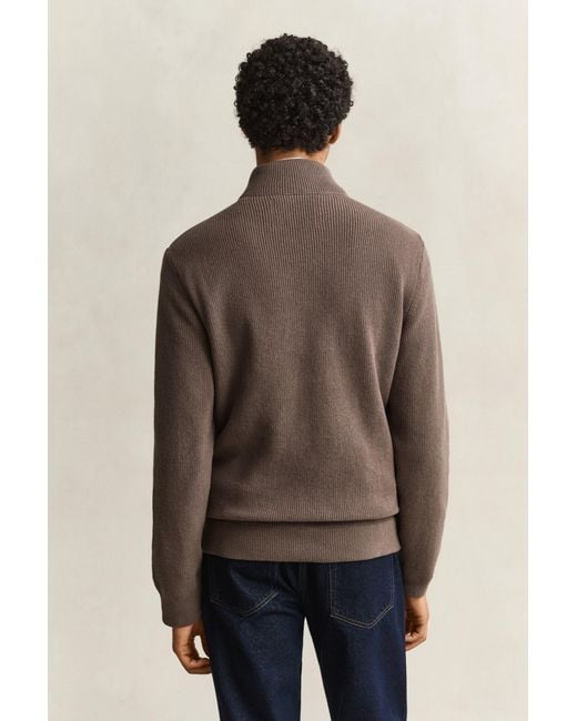 Gant Natural Hybrid Zip Cardigan for men