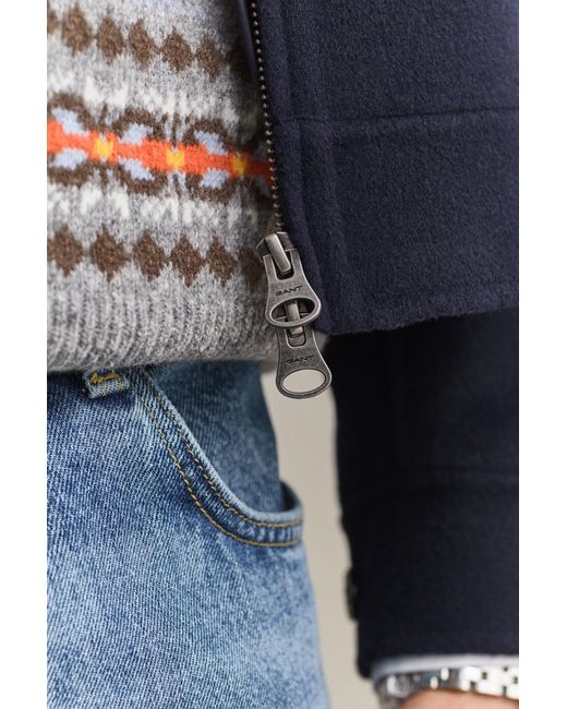 Gant Blue Handstitched Jacket Evening for men