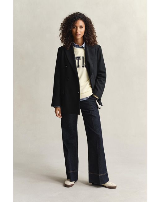 Gant Natural Graphic Crew Neck Sweatshirt