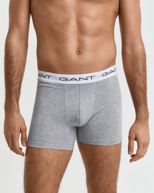 Gant White 3-Pack Boxer Briefs for men