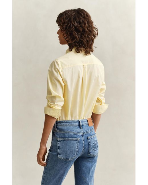 Gant Natural Regular Fit Classic Poplin Shirt