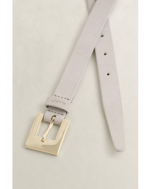 Gant Natural Suede Belt Cream