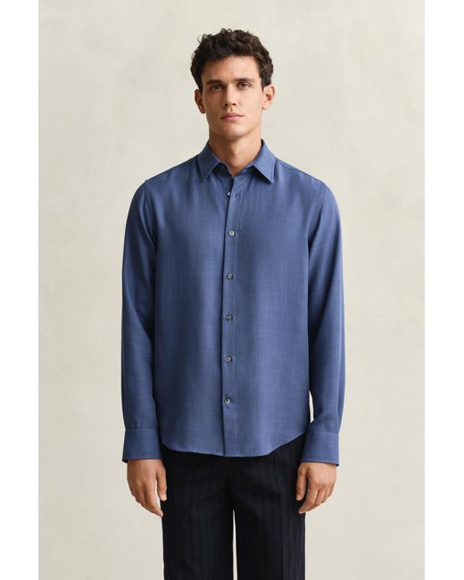 Gant Blue Lyocell Shirt for men